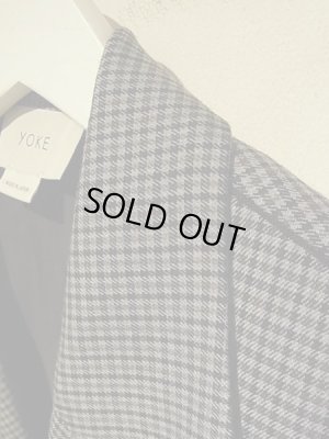 画像4: YOKE（ヨーク） 5カラーズプレイドウール ルーズダブルブレステッドジャケット グレープレイド