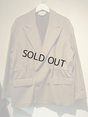 画像11: YOKE（ヨーク） 5カラーズプレイドウール ルーズダブルブレステッドジャケット ベージュプレイド