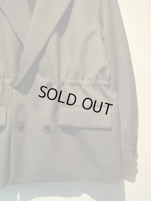 画像12: YOKE（ヨーク） 5カラーズプレイドウール ルーズダブルブレステッドジャケット グレープレイド