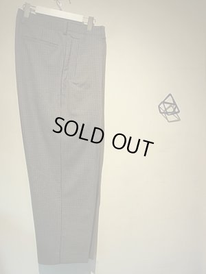 画像10: YOKE（ヨーク） 5カラーズプレイドウール 1タックワイドトラウザーズ グレープレイド