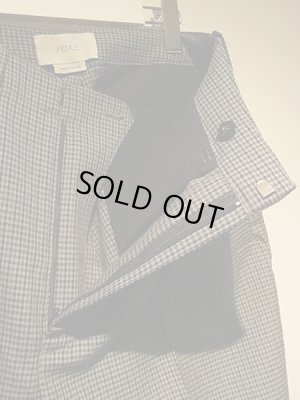 画像5: YOKE（ヨーク） 5カラーズプレイドウール 1タックワイドトラウザーズ グレープレイド