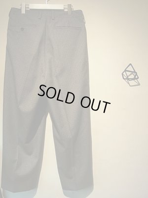 画像8: YOKE（ヨーク） 5カラーズプレイドウール 1タックワイドトラウザーズ グレープレイド