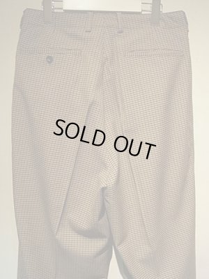 画像8: YOKE（ヨーク） 5カラーズプレイドウール 1タックワイドトラウザーズ ベージュプレイド