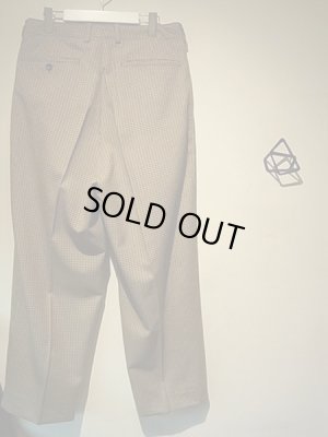 画像7: YOKE（ヨーク） 5カラーズプレイドウール 1タックワイドトラウザーズ ベージュプレイド