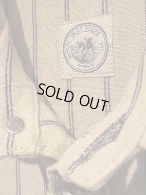 画像5: ユーロ イタリアンヘビーリネンストライプシャツ ベージュ