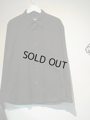 画像2: agnes b.（アニエスベー） ロングスリーブコットンシャツ ブラック