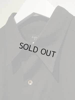 画像5: agnes b.（アニエスベー） ロングスリーブコットンシャツ ブラック