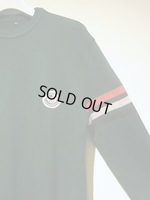 画像3: デッドストック MONCLER（モンクレー） 袖ライン 鹿の子セーター グリーン