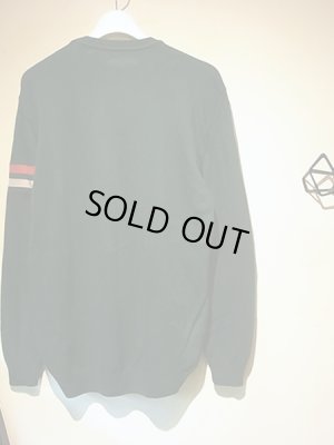 画像9: デッドストック MONCLER（モンクレー） 袖ライン 鹿の子セーター グリーン