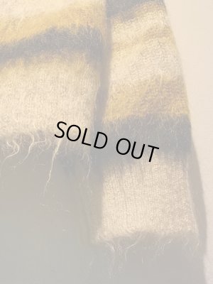 画像10: UNUSED（アンユーズド） ボーダーモヘアカーディガン