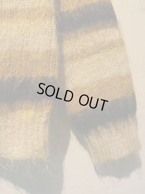 画像7: UNUSED（アンユーズド） ボーダーモヘアカーディガン