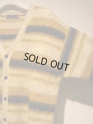 画像4: UNUSED（アンユーズド） ボーダーモヘアカーディガン