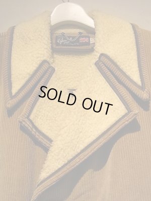 画像3: ユーロヴィンテージ イングランド製 Gloverall（グローバーオール） コーデュロイランチコート キャメル系ブラウン