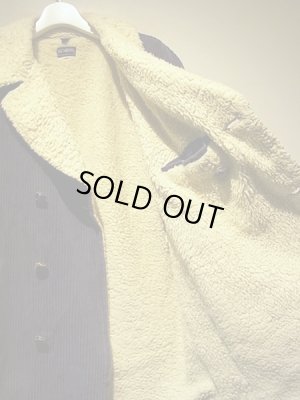 画像9: ユーロヴィンテージ イタリア製 太畝コーデュロイランチコート ネイビー