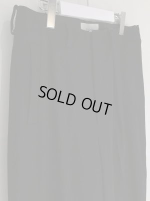 画像3: YOKE（ヨーク） 1タックワイドトラウザーズ ブラック