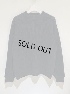 画像2: UNUSED（アンユーズド） リネンミックスコットンセーター ブラック