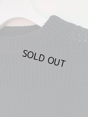 画像3: UNUSED（アンユーズド） リネンミックスコットンセーター ブラック