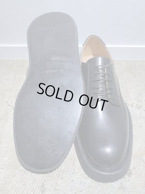 画像7: JIL SANDER（ジルサンダー） プレーントゥ レザーシューズ ブラック
