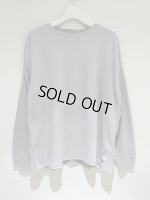 画像2: YOKE（ヨーク） パイピングロングスリーブTシャツ ブルーグレー