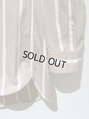 画像6: JIL SANDER（ジルサンダー） アシンメトリー ストライプシャツ ベージュ