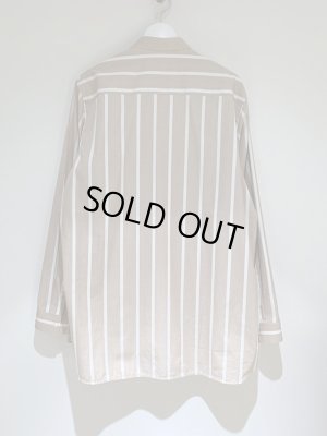 画像7: JIL SANDER（ジルサンダー） アシンメトリー ストライプシャツ ベージュ