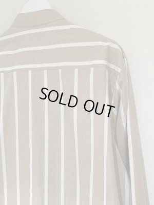 画像8: JIL SANDER（ジルサンダー） アシンメトリー ストライプシャツ ベージュ