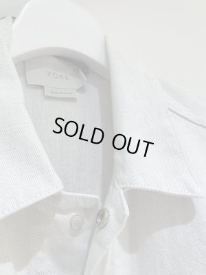 画像4: YOKE（ヨーク） ワイドデニムブルゾン スノーグレー