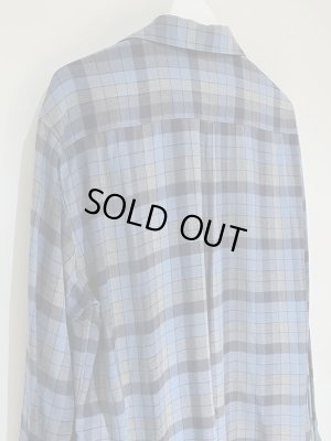 画像8: YOKE（ヨーク） オーバーサイズレーヨンシャツ ブルー