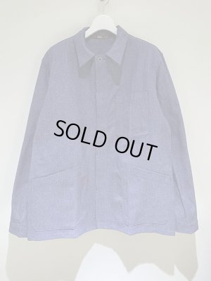 画像2: ユーロヴィンテージ デッドストック Lutteurs ワークジャケット 杢ブルー （54）