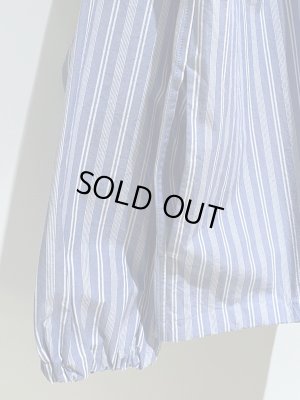 画像6: UNUSED（アンユーズド） ストライププルオーバーパーカ ブルー