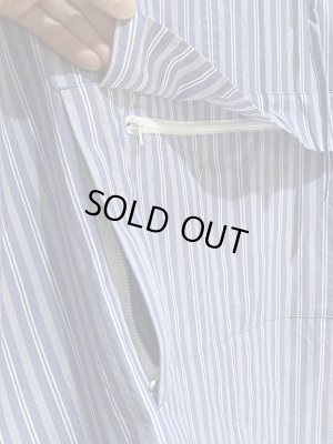 画像5: UNUSED（アンユーズド） ストライププルオーバーパーカ ブルー