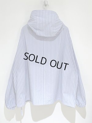 画像7: UNUSED（アンユーズド） ストライププルオーバーパーカ ブルー