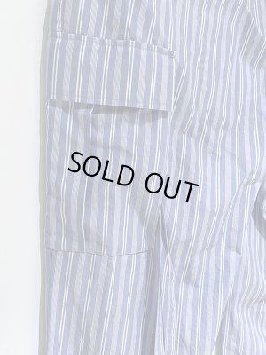 画像10: UNUSED（アンユーズド） ストライプカーゴパンツ ブルー