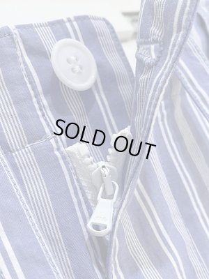 画像5: UNUSED（アンユーズド） ストライプカーゴパンツ ブルー