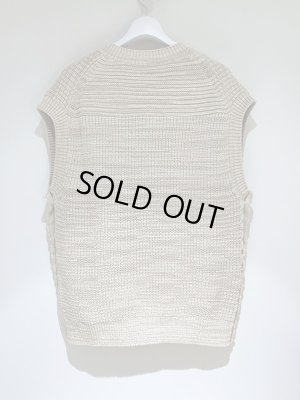 画像7: YOKE（ヨーク） オーバーサイズ Vネックニットベスト アイボリー