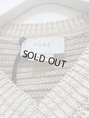 画像4: YOKE（ヨーク） オーバーサイズ Vネックニットベスト アイボリー