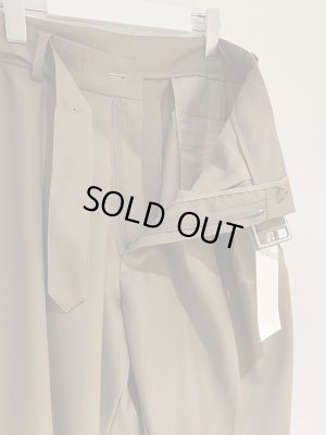 画像5: YOKE（ヨーク） フロントタックベルテッドワイドトラウザーズ スモーキーベージュ