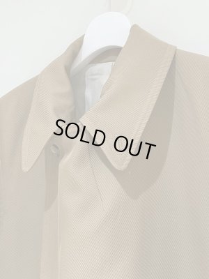 画像4: YOKE（ヨーク） ウールカルゼダブルブレステッドオーバーコート ベージュ