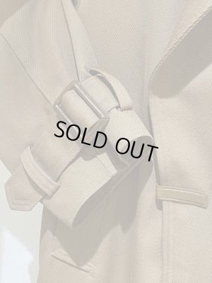 画像5: YOKE（ヨーク） ウールカルゼダブルブレステッドオーバーコート ベージュ