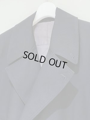 画像3: YOKE（ヨーク） ウールカルゼダブルブレステッドオーバーコート ダークネイビー