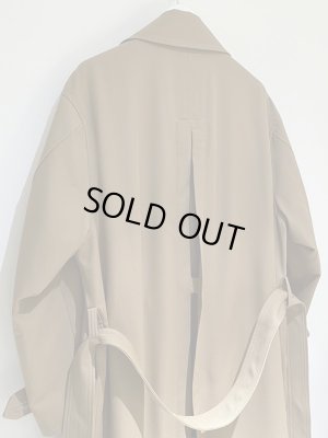 画像8: YOKE（ヨーク） ウールカルゼダブルブレステッドオーバーコート ベージュ