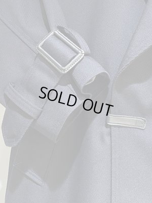 画像6: YOKE（ヨーク） ウールカルゼダブルブレステッドオーバーコート ダークネイビー