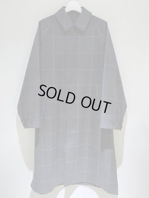 画像2: YOKE（ヨーク） オーバーサイズバルカラーコート ネイビーチェック