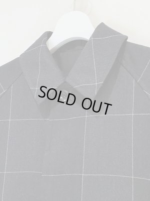 画像3: YOKE（ヨーク） オーバーサイズバルカラーコート ネイビーチェック