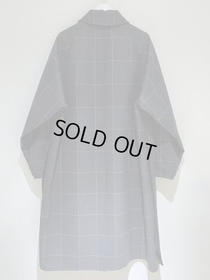 画像9: YOKE（ヨーク） オーバーサイズバルカラーコート ネイビーチェック