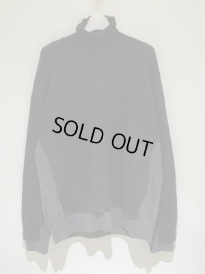 画像2: YOKE（ヨーク） コネクティングハイネックニット ブラック