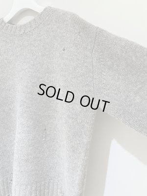 画像4: UNUSED（アンユーズド） ダメージセーター グレー