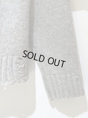 画像10: UNUSED（アンユーズド） ダメージセーター グレー