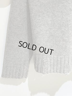 画像9: UNUSED（アンユーズド） ダメージセーター グレー