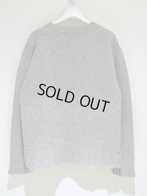 画像7: UNUSED（アンユーズド） ダメージセーター グレー